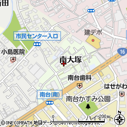 埼玉県川越市南大塚876-1周辺の地図