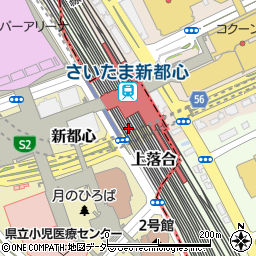 さいたま新都心駅周辺の地図