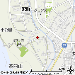 福井県越前市沢町周辺の地図