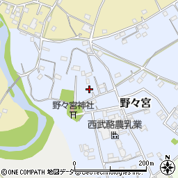 埼玉県日高市野々宮153周辺の地図