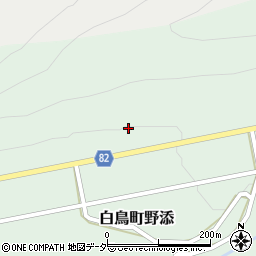 岐阜県郡上市白鳥町野添597周辺の地図