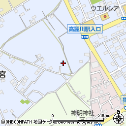 埼玉県日高市野々宮75周辺の地図
