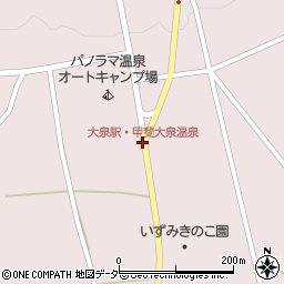 大泉駅・甲斐大泉温泉周辺の地図