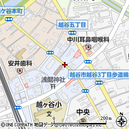 越ヶ谷宿の雛めぐり周辺の地図