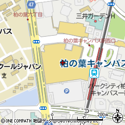 三菱ＵＦＪ銀行ららぽーと柏の葉 ＡＴＭ周辺の地図