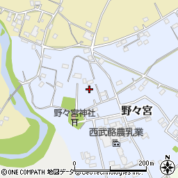 埼玉県日高市野々宮156周辺の地図