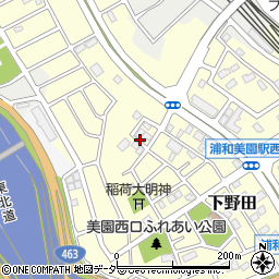 埼玉県さいたま市緑区下野田周辺の地図