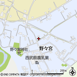 埼玉県日高市野々宮19-6周辺の地図