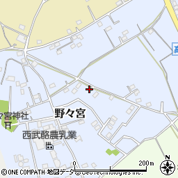 埼玉県日高市野々宮100周辺の地図