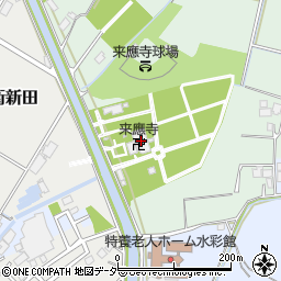 来應寺周辺の地図