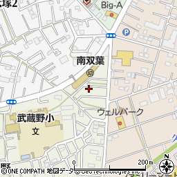 埼玉県川越市むさし野1-45周辺の地図