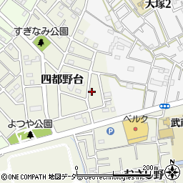 埼玉県川越市四都野台17-9周辺の地図