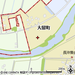 茨城県龍ケ崎市大留町周辺の地図