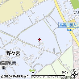埼玉県日高市野々宮56周辺の地図
