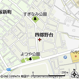 埼玉県川越市四都野台13周辺の地図