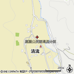 埼玉県日高市清流184周辺の地図