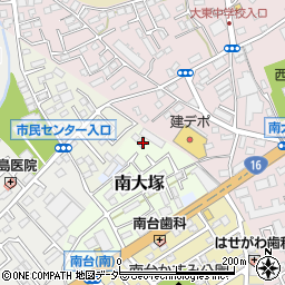 埼玉県川越市南大塚1415-3周辺の地図