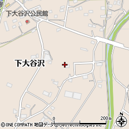 埼玉県日高市下大谷沢周辺の地図