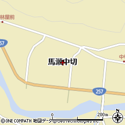 岐阜県下呂市馬瀬中切周辺の地図