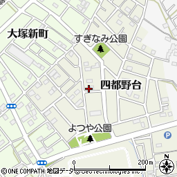 埼玉県川越市四都野台12-16周辺の地図