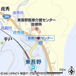 埼玉県飯能市虎秀18周辺の地図