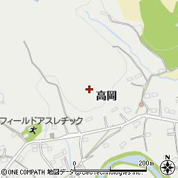 埼玉県日高市高岡周辺の地図