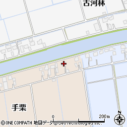 茨城県稲敷郡河内町手栗84周辺の地図