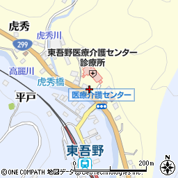 埼玉県飯能市虎秀23周辺の地図