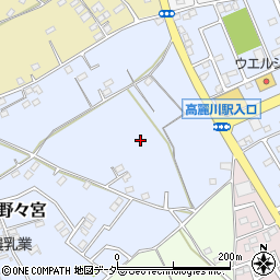 埼玉県日高市野々宮60周辺の地図