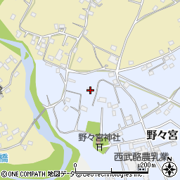 埼玉県日高市野々宮164周辺の地図