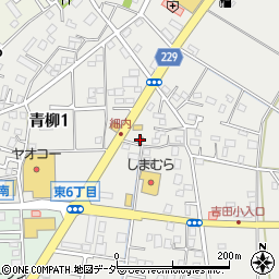 青柳南公会堂周辺の地図