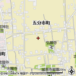 福井県越前市五分市町周辺の地図
