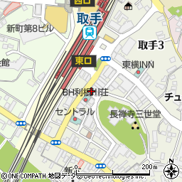カラオケバンバン BanBan 取手駅前店周辺の地図