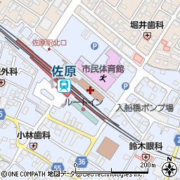 千葉県出先機関　総務部香取県税事務所周辺の地図