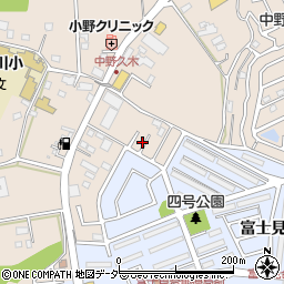 千葉県流山市中野久木460-18周辺の地図