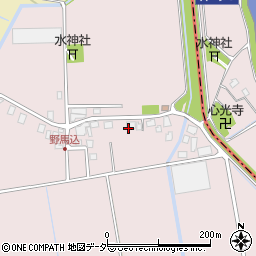千葉県成田市野馬込周辺の地図