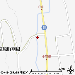 岐阜県下呂市萩原町羽根951-1周辺の地図