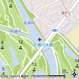 北浦川大橋周辺の地図