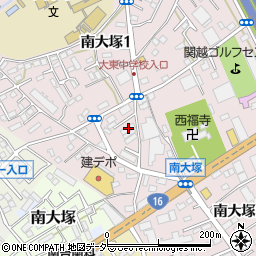 株式会社大和瓦商事川越営業所周辺の地図