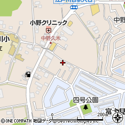 千葉県流山市中野久木457-2周辺の地図