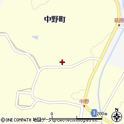 福井県越前市中野町7周辺の地図