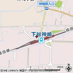 JR下総神崎駅周辺の地図