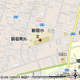 川越市　新宿学童保育室周辺の地図