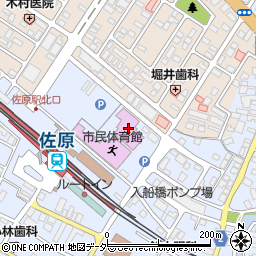 香取市立中央図書館周辺の地図