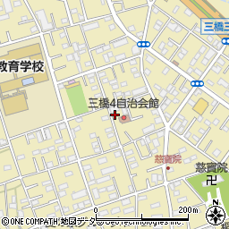 三橋天神公園トイレ周辺の地図