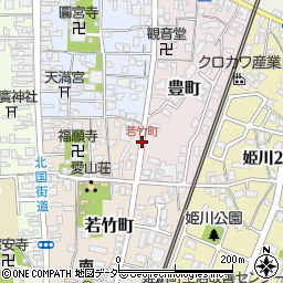 若竹町周辺の地図