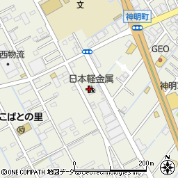 日本軽金属株式会社　越谷分工場周辺の地図