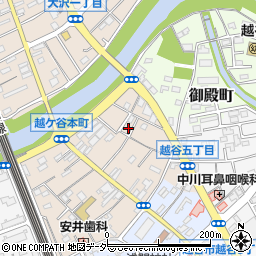 埼玉県越谷市越ヶ谷本町10-10周辺の地図