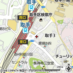 アース取手店周辺の地図