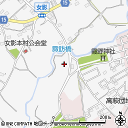 埼玉県日高市女影489周辺の地図